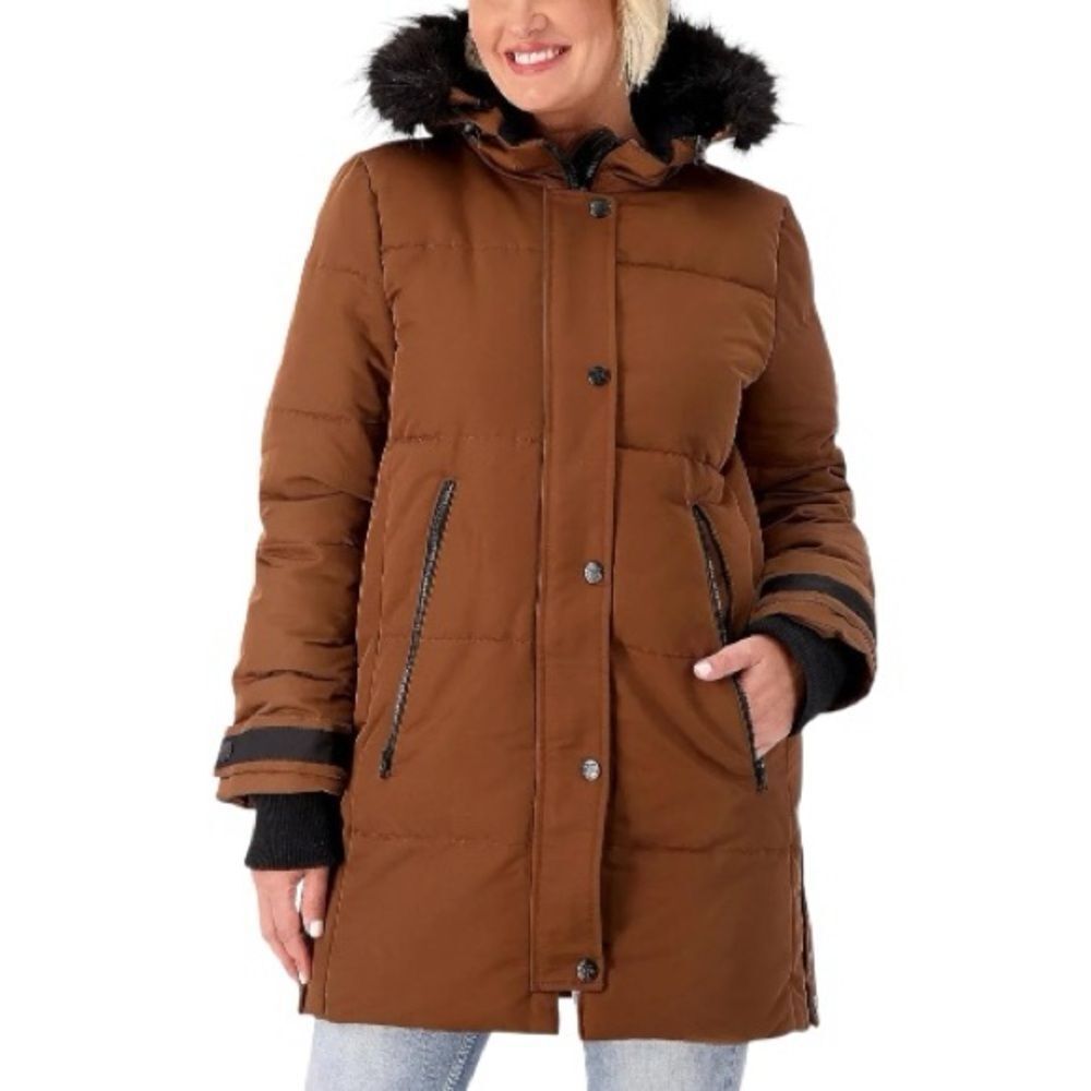 Arctic Expedition Down Parka w/ Detachable Faux Fur Hood Trim